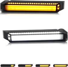 HERCOO Side Mirror Light Turn Signals Running Lights LED Amber & White 