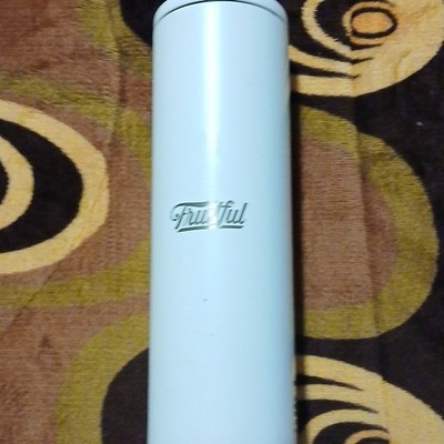 Fruitful White Insulated Vacuum Flask Metal Solid Color With Lid