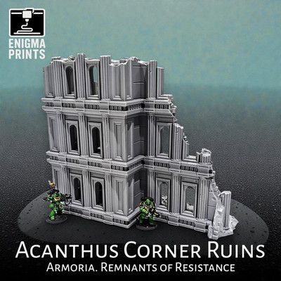 Basilica Victorum Ruine - 28mm 3D Printed Imperial Terrain for Tabletop Wargaming
