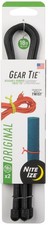 Nite Ize 2-Pack Gear Tie Reusable Rubber Twist Tie, 18" - Black