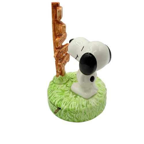 1982 Schmid Snoopy Music Box Which Way To Mother Peanuts Edelweiss Limited Ed - Picture 6 of 6