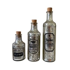 Apothecary Halloween potion bottle Large Spell Potion Bottles Set of 3 Halloween