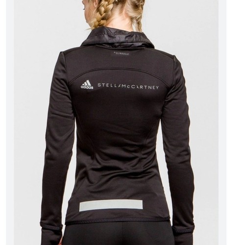 Adidas By Stella McCartney Run Climaheat Midlayer Black Running Jacket Small
