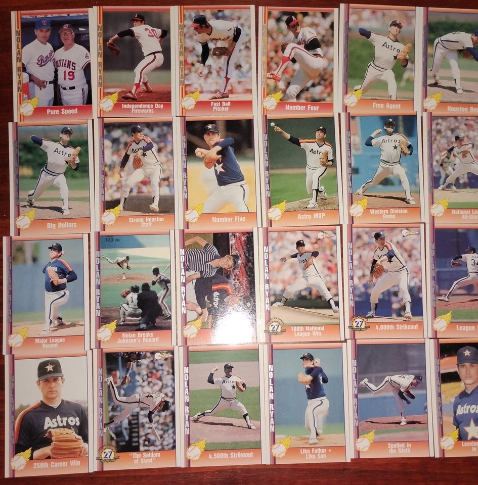 Pacific Nolan Ryan 1991 juego completo de 110-220 cartas como nuevo - propiedad de un adulto Foto 3 de 4