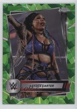2025 Topps Chrome WWE Sapphire Edition Green /75 Kayden Carter #186 05is