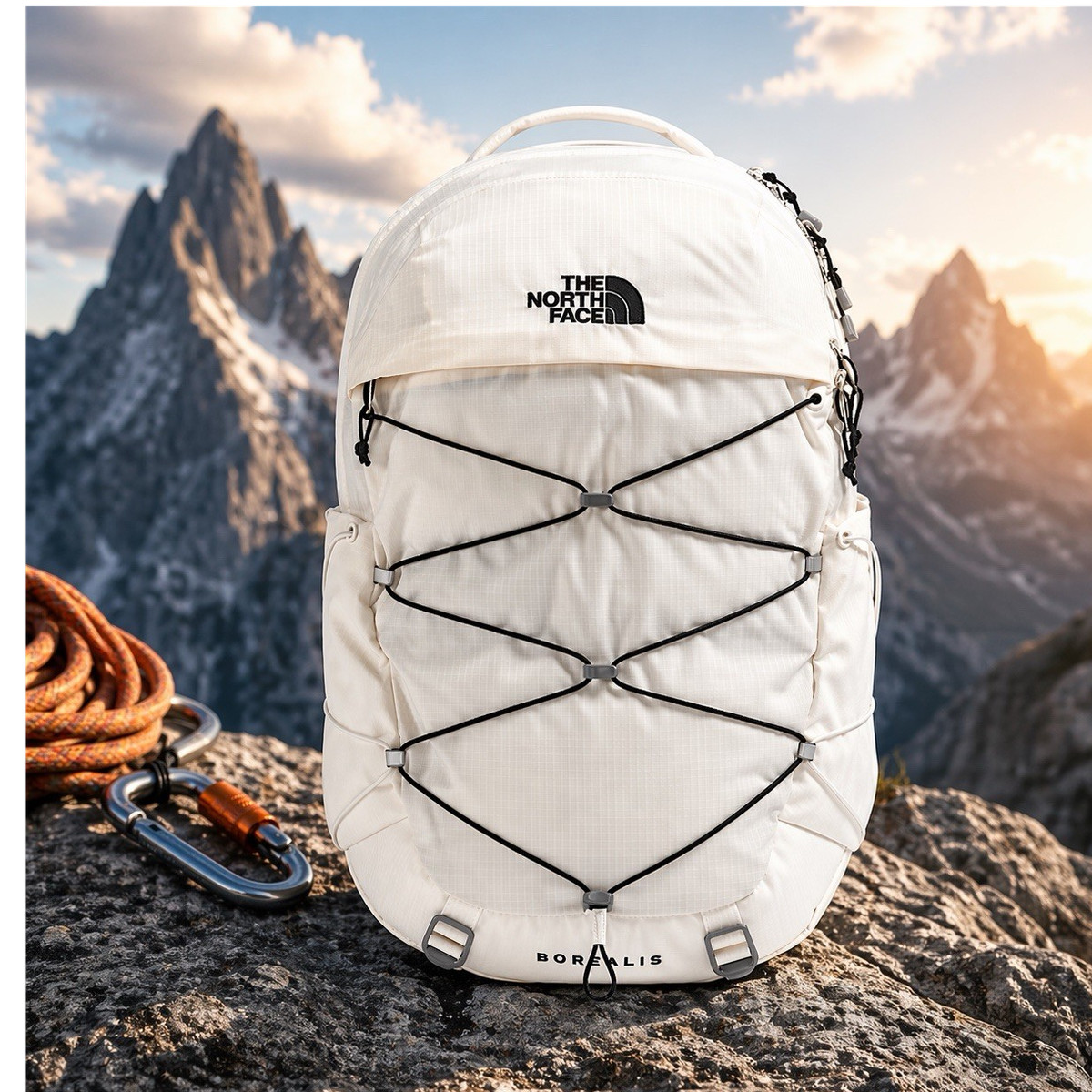 The North Face Borealis Backpack Gardenia White/TNF Black | eBay