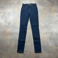 LEVI'S 721 Jeans Blue Womens (25 Inch Waist) (32 Inch Leg) Skinny Fit Denim