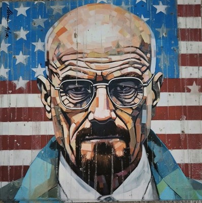 Chris Boyle Mini Art LTD Edition Druck signiert nummeriert 15cm x 15cm BREAKING BAD