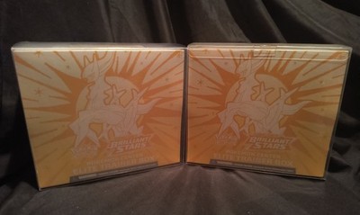 2xBrilliant Stars Pokémon Center Elite Trainer Box PC ETB W/ Protective Plastic 
