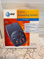 AT&T 1726 Digital Answering System Machine 3 Mailboxes & Call Screening + More 
