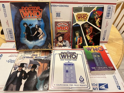 #ad THE DOCTOR WHO ROLE PLAYING GAME 1985 FASA CORE BOX RPG BBC Iytean Menace Extras $29.00