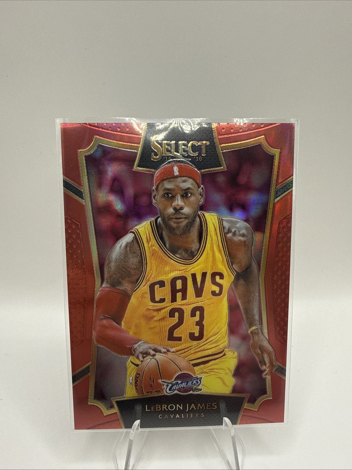 2015-16 Panini Select - Concourse LeBron James #47 Red Prizm /149