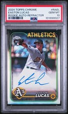 2024 Topps Chrome Rookie Autographs Easton Lucas #RAEL Refractor 216/499 PSA 10