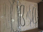 VINTAGE LOT OF 14 GOLD SILVER TONE NECKLACES, 1 TRIFARI,MONET, SM GOLD FILLED,ME