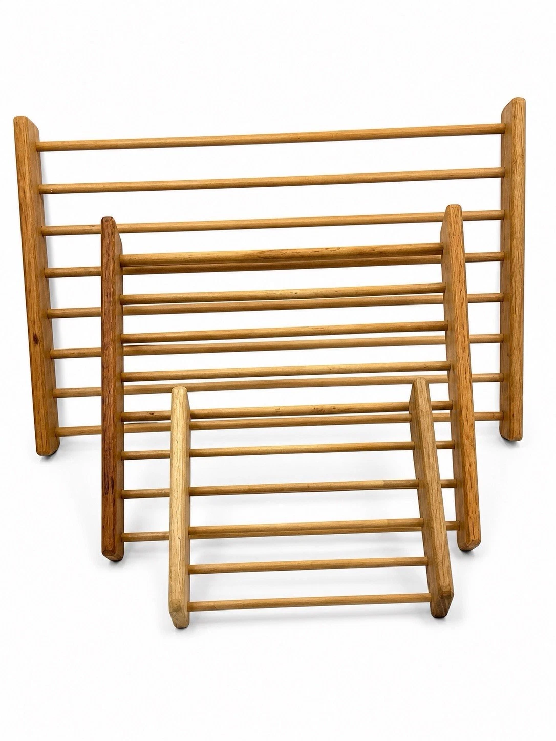 Vintage Wooden Cooling Racks Set of 3 Nesting Bread Pastry Trivets Farmhouse
Opens in a new window o
