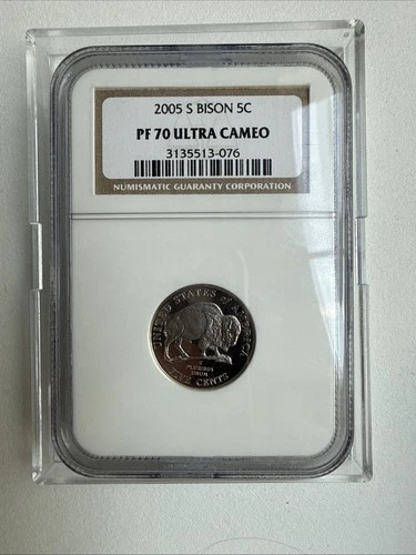 Photo of a 2005-S Jefferson Nickel Proof from an eBay listing that sold on Jul 18, 2026