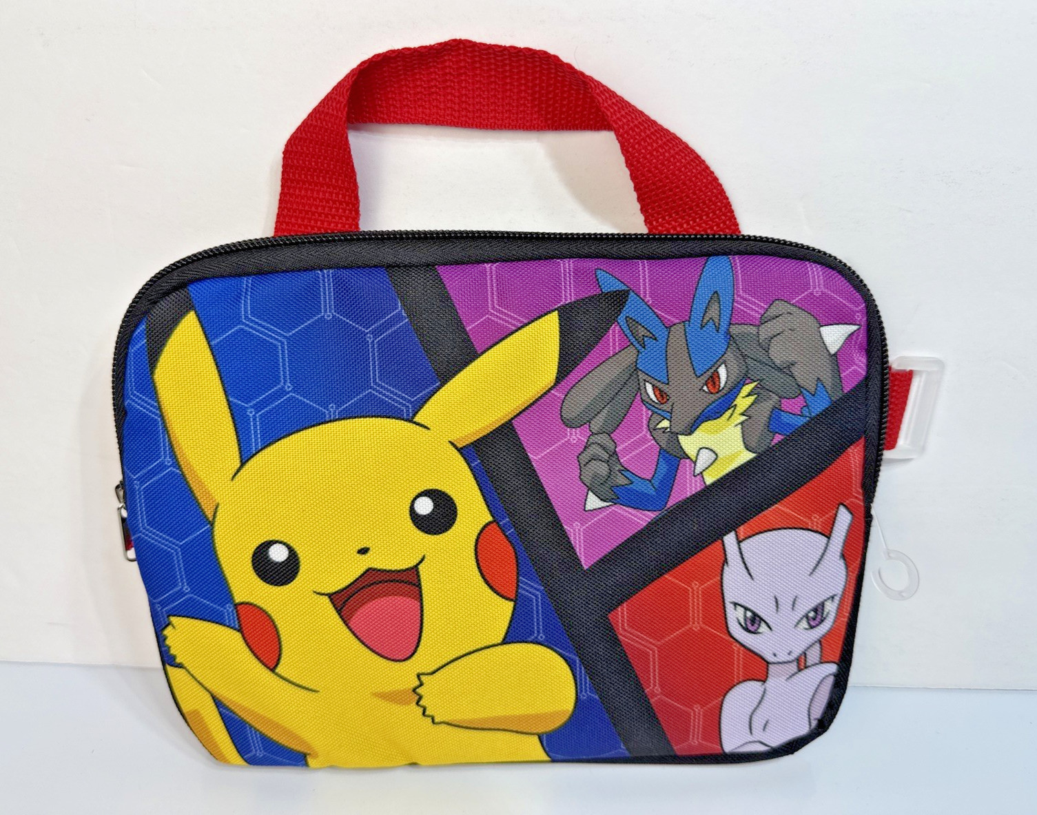 Pokémon Insulated Lunch Bag Lightweight — Pikachu, Lucario & Mewtwo (Bioworld)