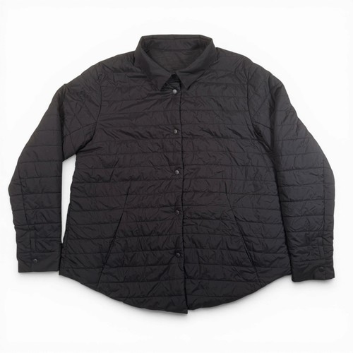 Lululemon Switch Please Snap Shacket Womens 10 Black Quilted Insulated Jacket