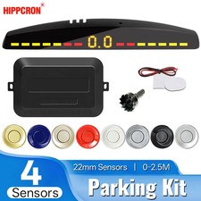 12V 22mm Car Parking Sensor Kit Universal 4 Sensors LED Buzzer Reverse System