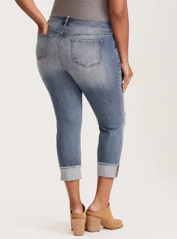 Torrid boyfriend best sale capris