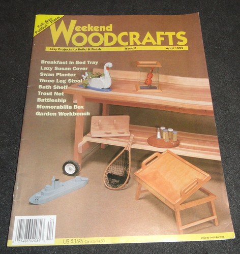 1993 Weekend Woodcrafts Magazine - Issues 8, 9, 11, 12 Full Size Pullout Plans - Picture 2 of 5