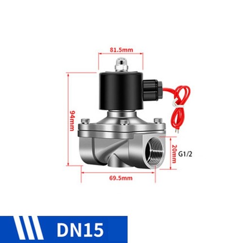 2WS Stainless Steel Solenoid Valve NO/NCWater/Gas Electronic switch valve Valve - Picture 15 of 28