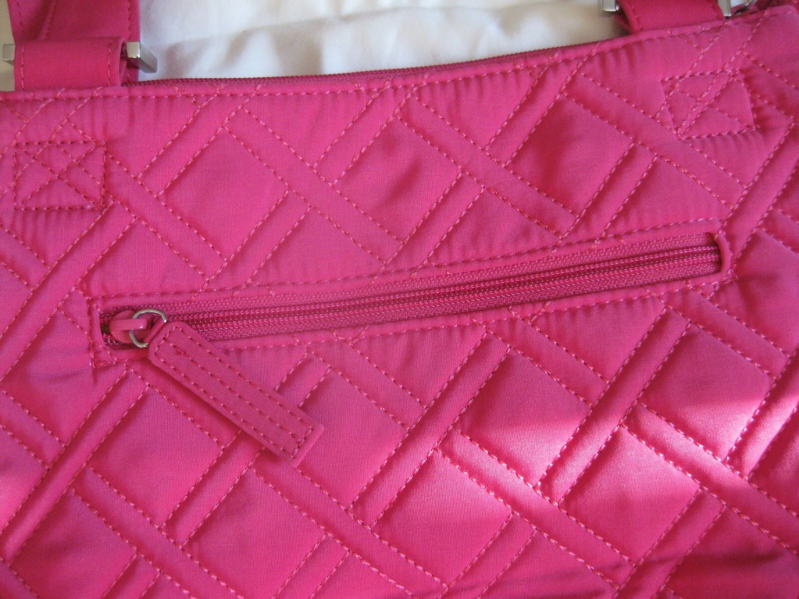 Borsa a tracolla Vera Bradley Hipster rosa fucsia trapuntata borsetta nuova con etichetta