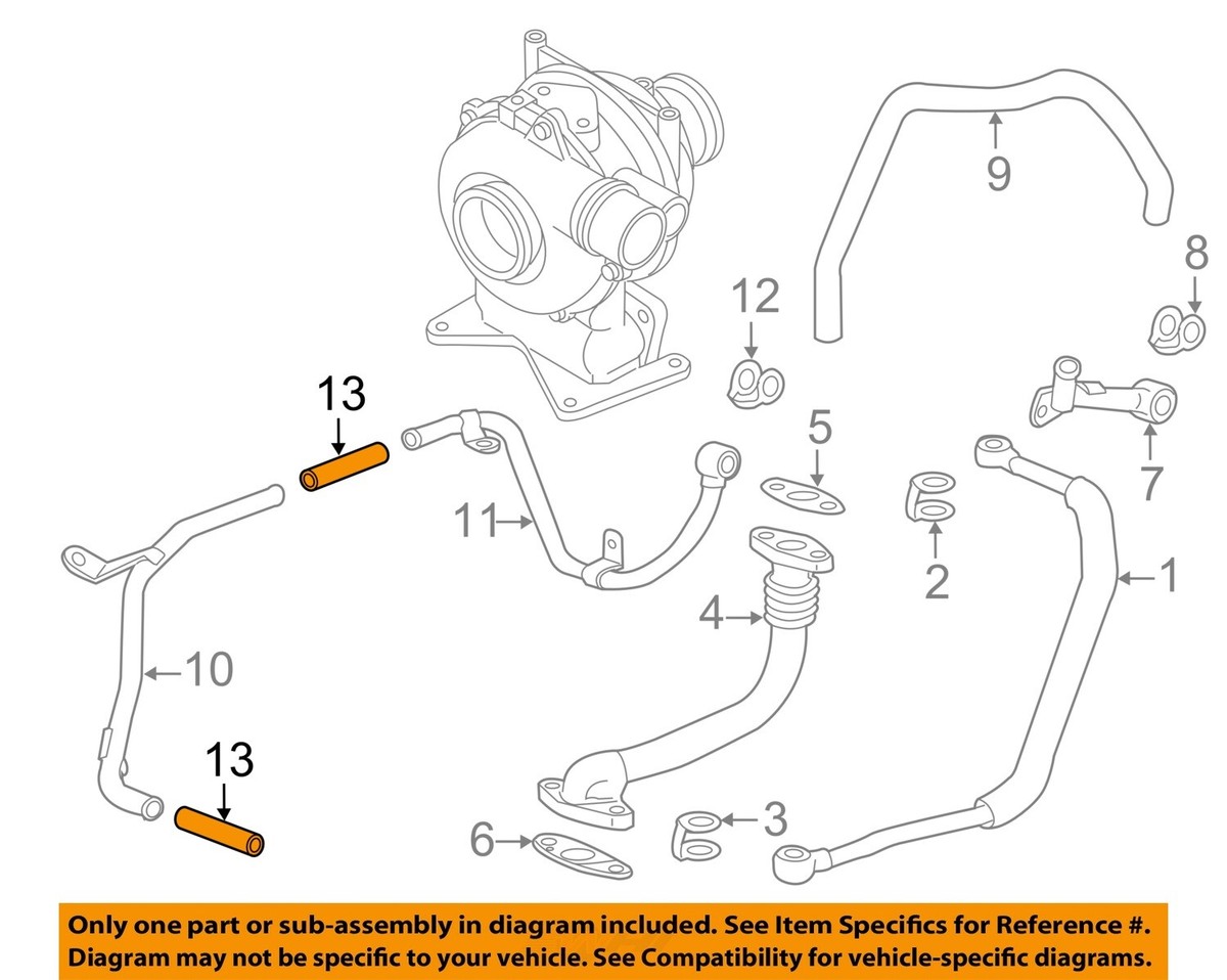 GM OEM Turbocharger Turbo-Return Hose 12652725 | eBay