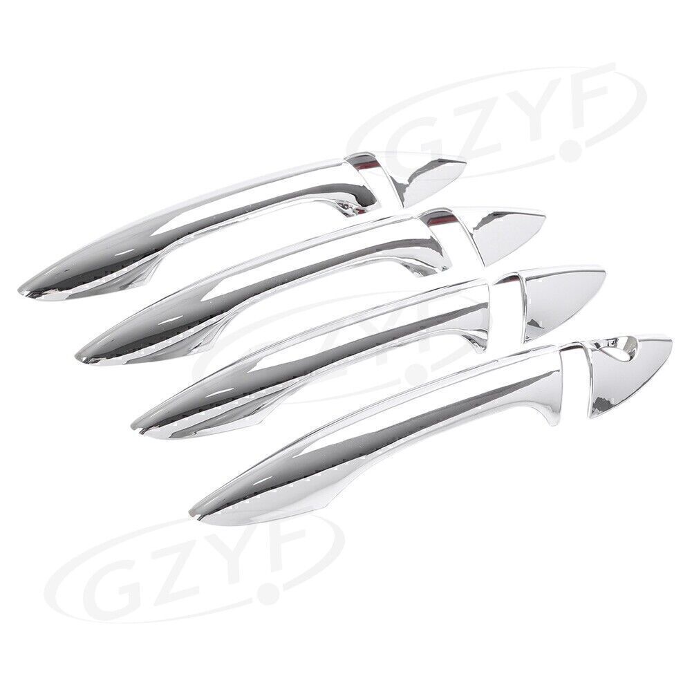 4x For Hyundai Elantra 2012-2014 Chrome Outside Door Handle Bar Cover Trims US