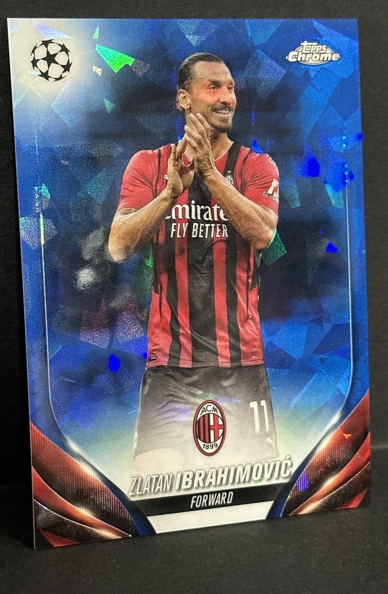 2023-24 Topps Chrome Sapphire UCC AC Milan Zlatan Ibrahimovic