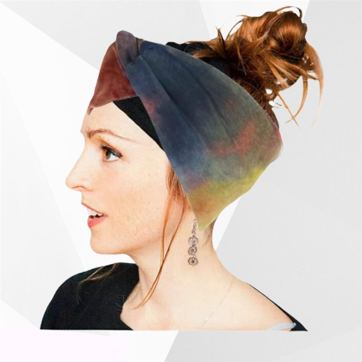 Women\'s 6 Packs Stretch Wide Headband Turban Running Yoga Hairband Accessories Boho Headband, Extra Wide Headband, Yoga Headband, Scrunch  main image 4