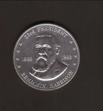 Benjamin Harrison--1968 Shell Presidential Coin