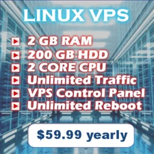 1 Year FRANCE VPS - VPS Server Virtual Hosting Linux VPS Server Linux 