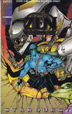 ENTITY COMICS ZEN INTERGALACTIC NINJA STARQUEST #4 1994 SAME DAY DISPATCH