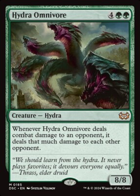 1x Hydra Omnivore Near Mint NM rare MTG Magic Card Commander: Duskmourn