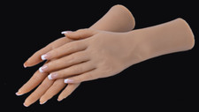 1-Pairs Top Quality Silicone Female Hand Mannequin Plump Hands /Finger Bendable