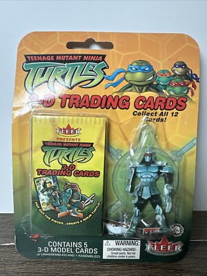 Vintage 2003 Fleer Teenage Mutant Ninja Turtles 3D Trading Cards Sealed TMNT MOC