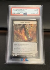 PSA 9 Storm Striders Flesh and Blood Arcane Rising Rainbow Foil POP 6 NoneHigher