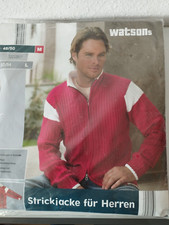 watsons rot-weiße Strickjacke Herren Größe M 48/50 NEU NEU