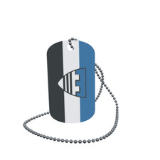 Dog Tag Flag Baierbrunn Dog Tag Aluminium 30 x 50 mm