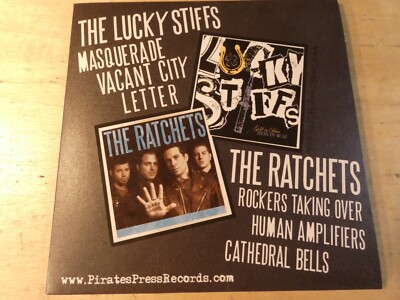 The Ratchets / The Lucky Stiffs (NM Private Press Records PROMO Sampler CD) Punk