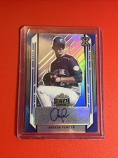 2022 Leaf Metal Draft Blue Refractor Andrew Painter RC AUTO 13/35