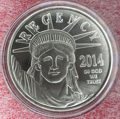 2014 Regency Lady Liberty 1oz .999 silver Double Die Date BU round