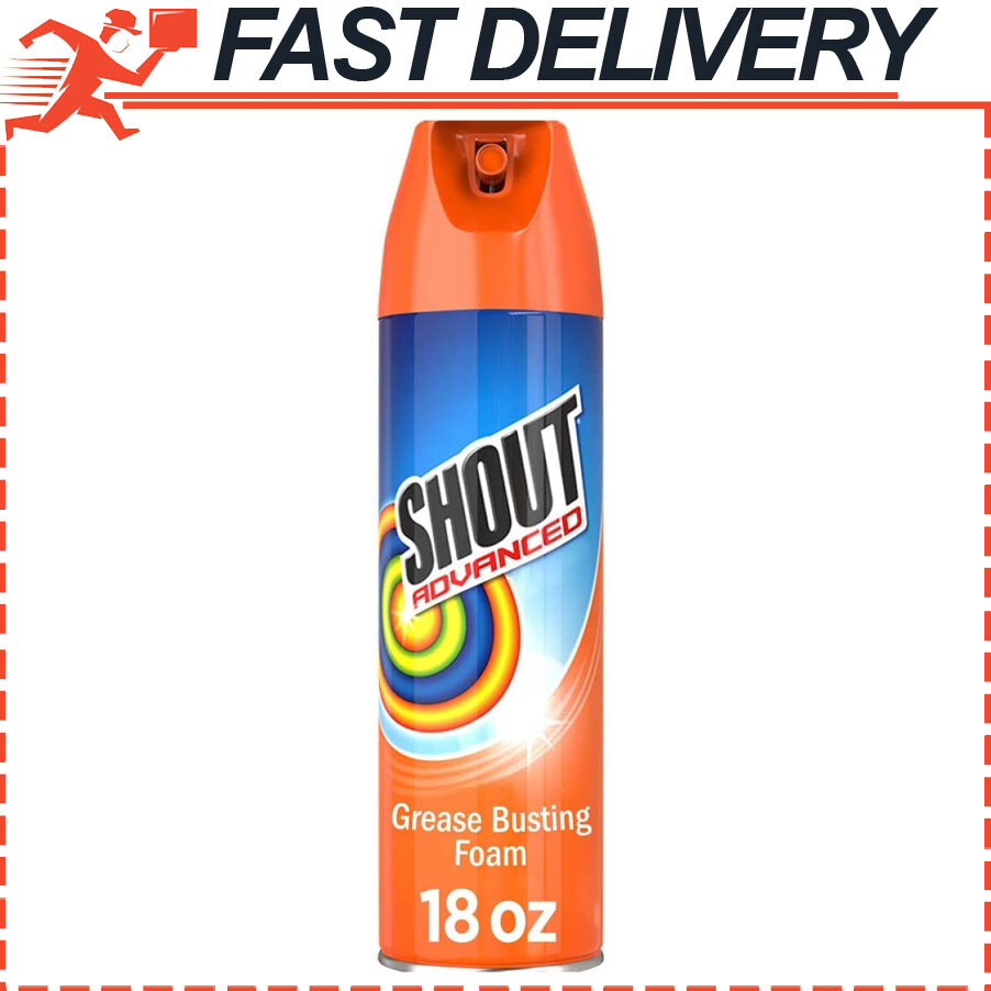 Shout Advanced Foaming Grease & Oil Laundry Stain Remover