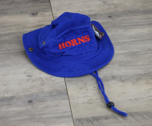 Adult Solid Boonie Bucket Hat Size S/M L/XL String Fitted Red Blue White Horns - Picture 4 of 16