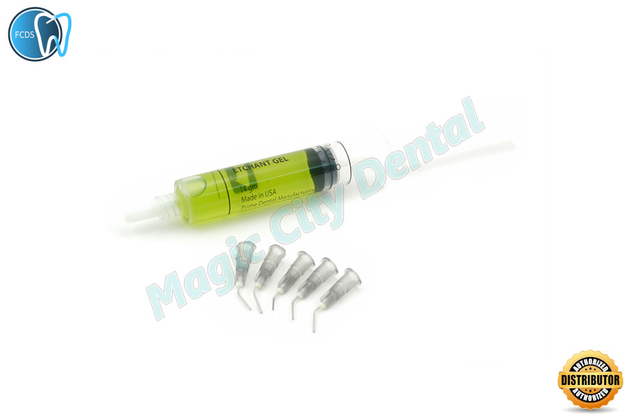 Dental 37% Dental Etching Etchant Etch Gel 12 gm GREEN