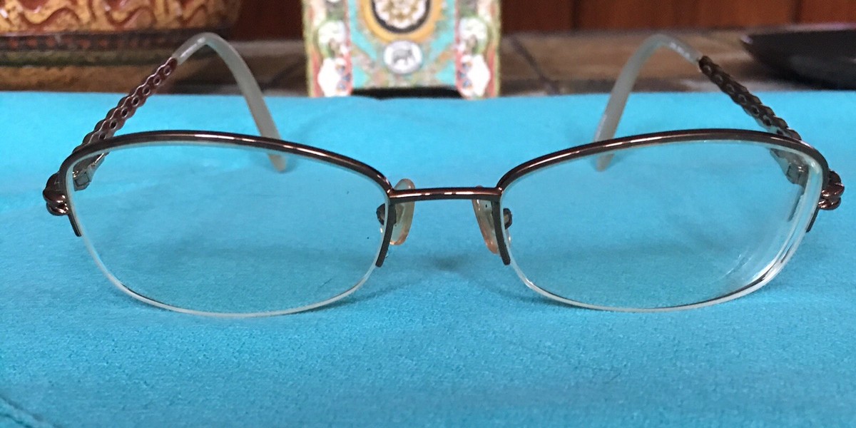 Liz Claiborne Eyeglass Frames L 309 53-18-140 gold Half Rim  display picture 3