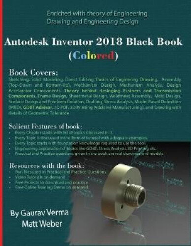 Thumbnail - Autodesk Inventor 2018 Black Book (colored) By Verma, Gaurav