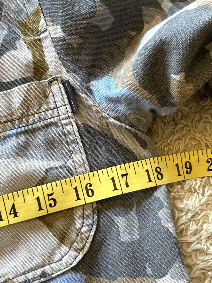 Perry Ellis America Men's Chore Jacket Camo Twill Button Through Pockets Small - Image 3 of 4