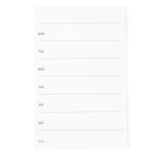 MUJI MoMA JAPAN Sticky Notes of Weekly Schedule 13 Sheets